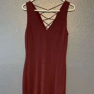 Ralph Lauren Burgundy Sheath Dress